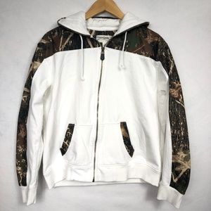 Canyon Guide Outfitters Hoodie Zip up White Camo